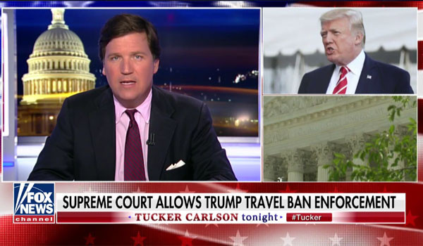 ▲ '폭스 뉴스' 등 美주요 언론들은 지난 3일(현지시간) 美대법원이 트럼프 대통령의 '여행금지 행정명령'을 합법적이라고 해석, 전면 시행을 허용했다고 보도했다. ⓒ美폭스 뉴스 관련보도 화면캡쳐.
