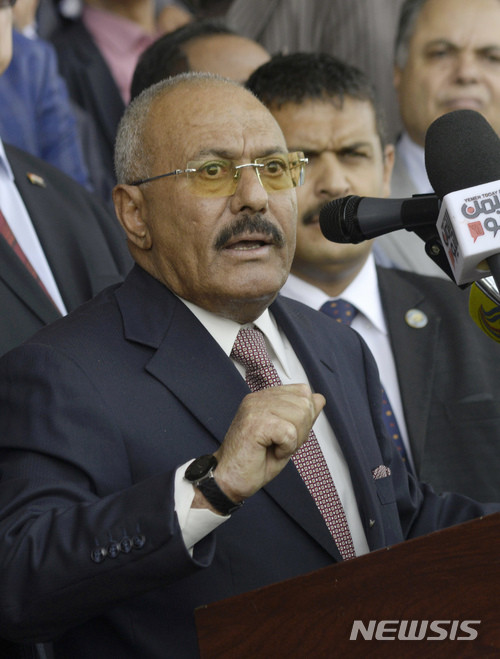 알리 압둘라 살레 전 예멘 대통령 자료사진.ⓒ뉴시스