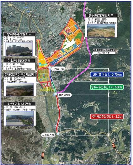 ▲ 충북 청주시 단재로 위치도.ⓒ청주시