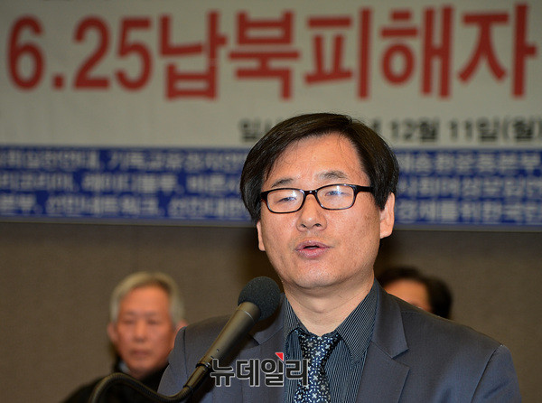 ▲ 김규호 6.25납북피해자대책위원회 상임위원장 ⓒ 뉴데일리 공준표