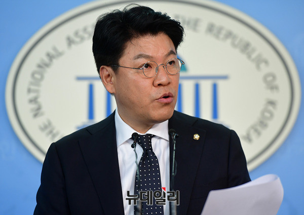 ▲ 자유한국당 장제원 수석대변인. ⓒ뉴데일리 정상윤 기자