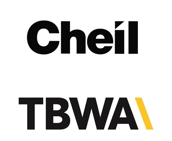 ▲ 제일기획(위)과 TBWA코리아(아래)의 CI. ⓒ각 사