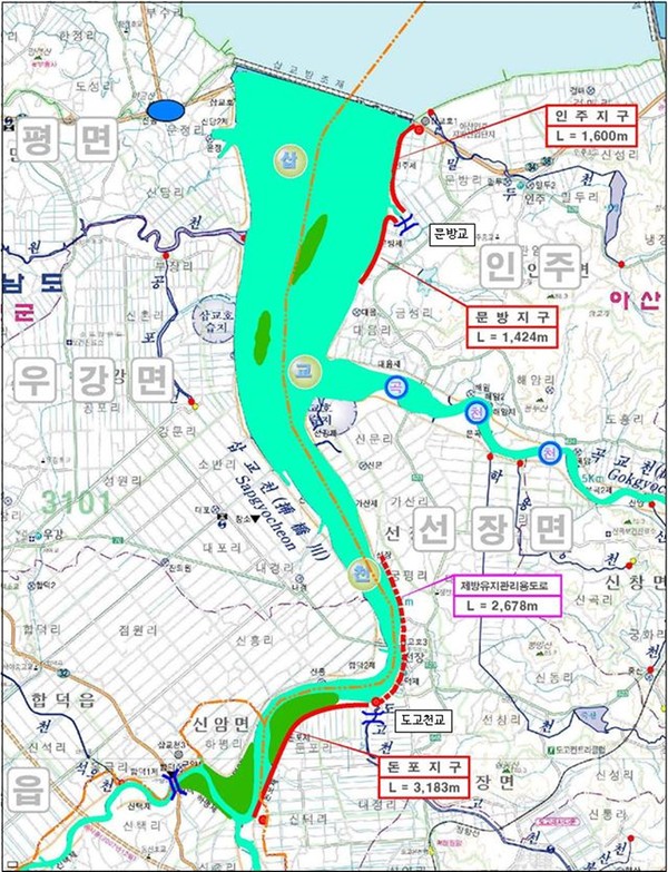 ▲ 문방지구 종합정비구역 위치도.ⓒ대전국토청