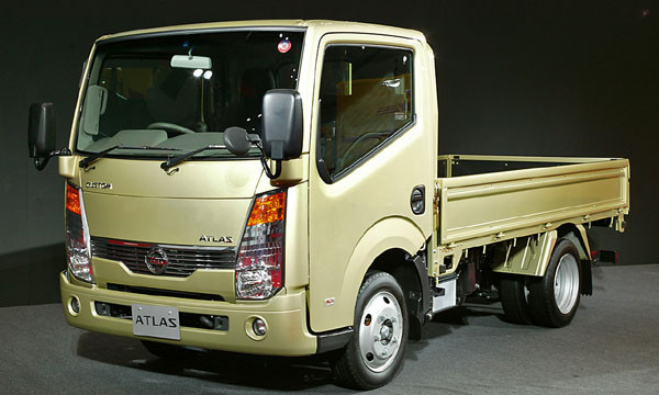 ▲ 日닛산 자동차가 생산하는 1톤 소형트럭 '아틀라스 F24'. ⓒ위키피디아 공개사진.