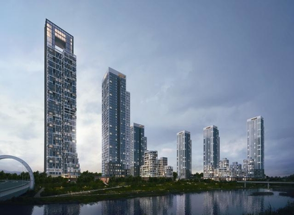 ▲ '세종 한신더휴 리저브' 투시도.ⓒ한신공영