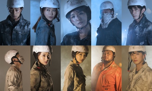 ▲ 위-백골단, 아래-화이트헬멧 (좌측부터 정원조·정연·한송희·이정수·윤나무)ⓒ아이엠컬처