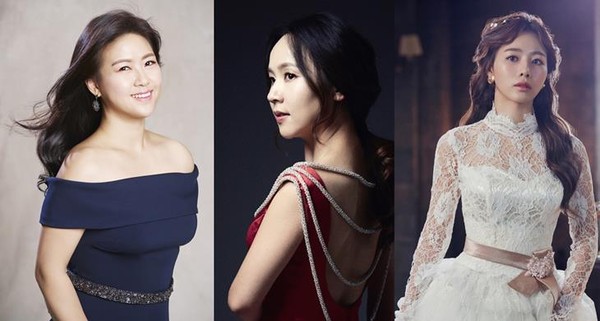▲ 왼쪽부터 소프라노 강혜정, 김순영과 뮤지컬 배우 이지혜.ⓒ마스트엔터테인먼트