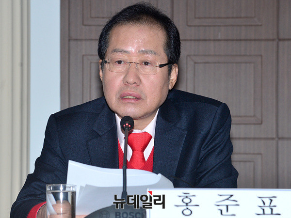 ▲ 자유한국당 홍준표 대표. ⓒ뉴데일리 공준표 기자