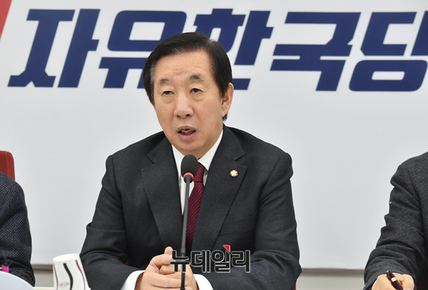 ▲ 자유한국당 김성태 원내대표. ⓒ뉴데일리 이종현 기자