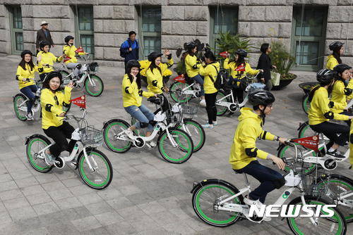 ▲ 서울 공공자전거 '따릉이'.ⓒ사진=뉴시스