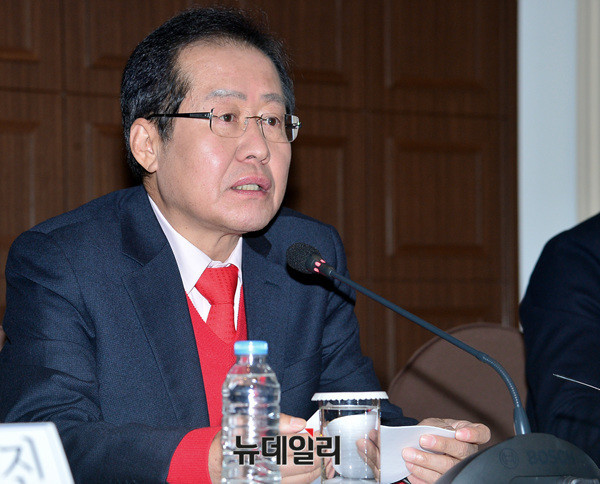 ▲ 자유한국당 홍준표 대표. ⓒ뉴데일리 공준표 기자