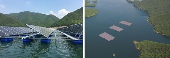 ▲ 충북 제천 청풍호에 전국 최대 규모의 태양광 발전소(3MW)가 들어섰다.ⓒ충북도