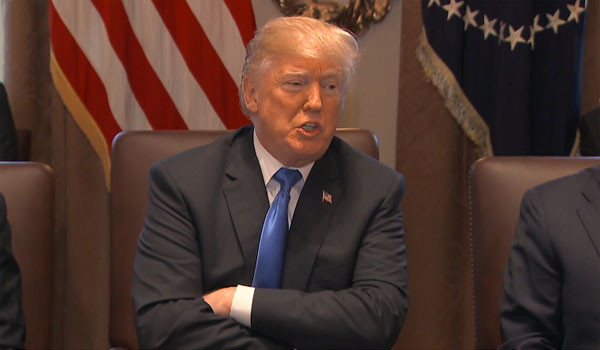 ▲ 트럼프 美대통령은 지난 20일(현지시간) 백악관에서 기자들과 만나 "우리에게 원조를 받는 나라들이 우리 의견에 반대표를 던지는지 지켜볼 것"이라고 말했다고 한다. ⓒ英로이터TV 관련보도 화면캡쳐.