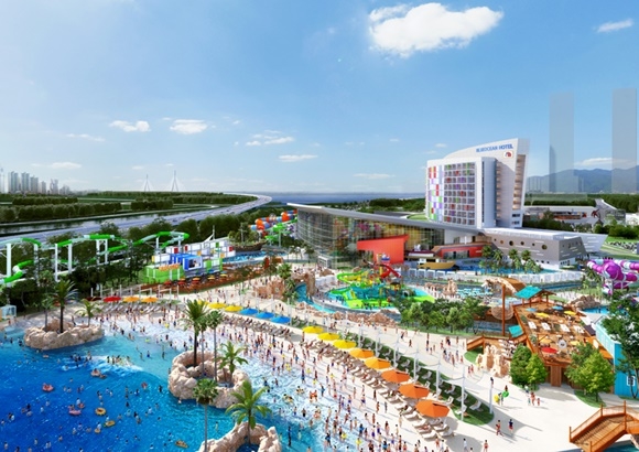 ▲ '송도테마파크 내 워터파크' 조감도. ⓒ부영