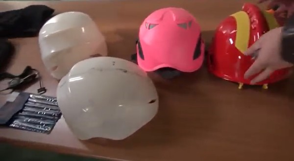 ▲ 경찰이 압수한 소방용품.ⓒ충북지방경찰청