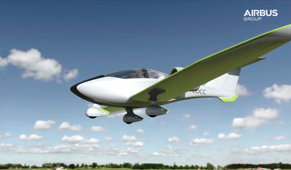 에어버스社에서 만든 전기 비행기 'E-Pan'. 이미 시험비행에 성공했다. ⓒ에어버스 유튜브 채널 캡쳐.
