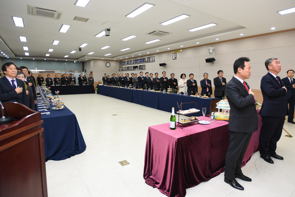 ▲ 충북 청주시의회가 2일 신년인사회를 가졌다.ⓒ청주시의회