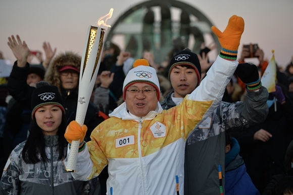▲ 2018 평창 올림픽 성화봉송 62일차. ⓒ조직위
