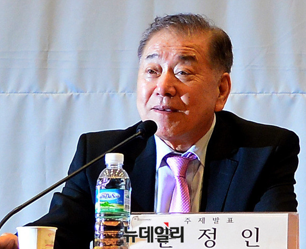 ▲ 문정인 대통령 외교안보 특보. ⓒ뉴데일리 공준표 기자