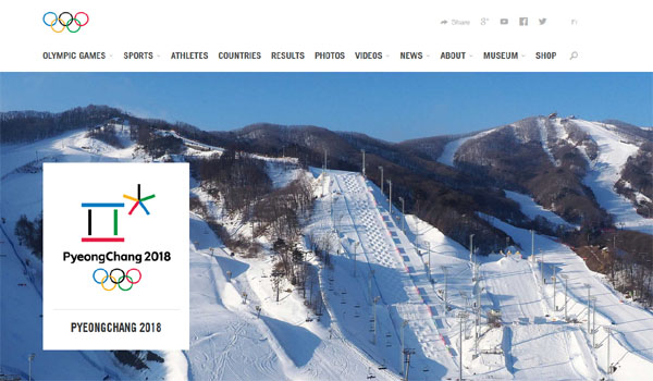 ▲ 국제올림픽위원회(IOC)의 평창 동계올림픽 소개 화면. IOC는 북한의 올림픽 참가 신청 시한을 연장한다고 밝혔다. ⓒIOC 홈페이지 캡쳐.