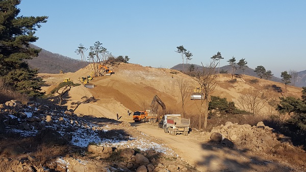 ▲ 에듀팜 공사 현장.ⓒ증평군