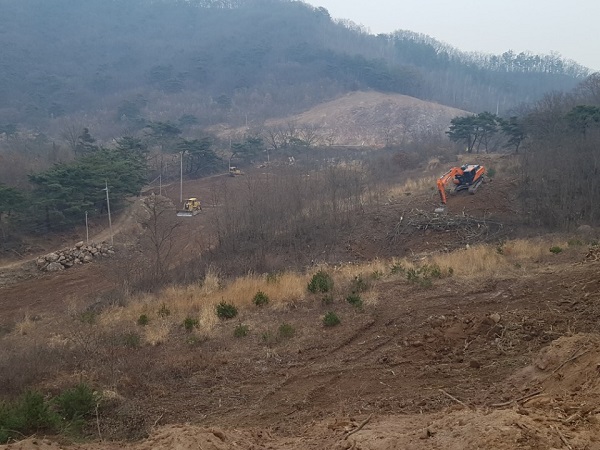 ▲ 에듀팜 공사 현장.ⓒ증평군