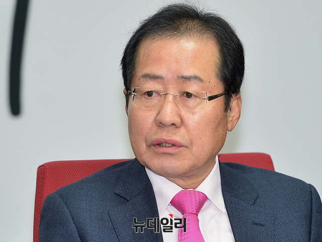 ▲ 자유한국당 홍준표 대표. ⓒ뉴데일리 공준표 기자