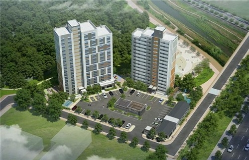 ▲ 음식물쓰레기 처리시스템이 시범 적용된 대전도안 행복주택 조감도. ⓒLH