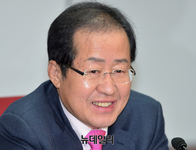 ▲ 자유한국당 홍준표 대표. ⓒ뉴데일리 공준표 기자