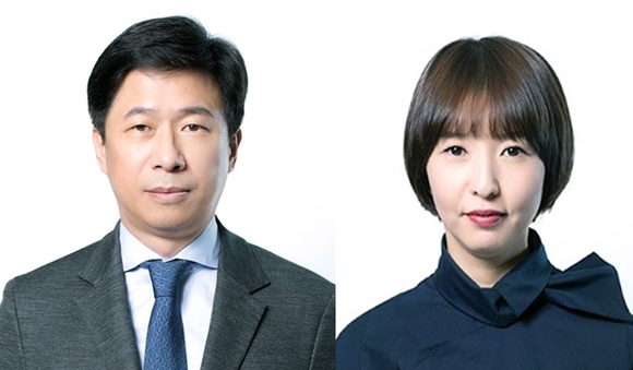 ▲ 이갑 대홍기획 대표이사(왼쪽)와 김수진 대홍기획 상무보B(오른쪽). ⓒ롯데그룹