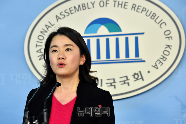 ▲ 자유한국당 신보라 원내대변인. ⓒ뉴데일리 이종현 기자