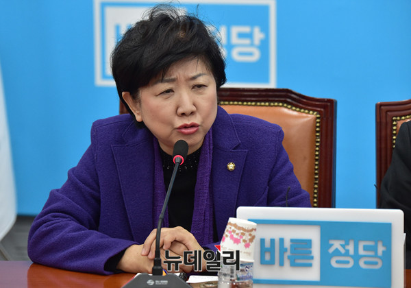 ▲ 16일 바른정당 탈당을 선언한 박인숙 의원. ⓒ뉴데일리 DB