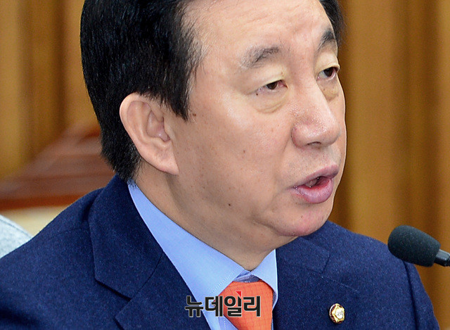 ▲ 자유한국당 김성태 원내대표. ⓒ뉴데일리 공준표 기자