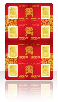 ▲ 도깨비 연결형 미니 골드바.ⓒ한국조폐공사