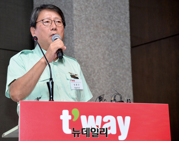 ▲ 정홍근 티웨이항공 대표.ⓒ뉴데일리
