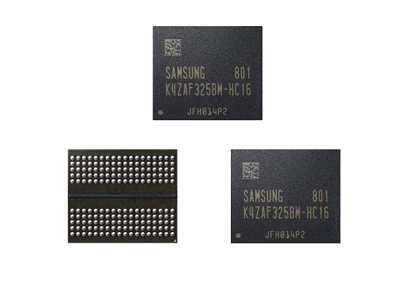 ▲ 16Gb(기가비트) GDDR6 그래픽 D램ⓒ삼성전자