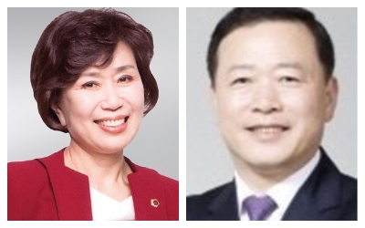 ▲ 김양희 충북도의장(왼쪽). 박경국 전 안행부 차관.ⓒ뉴데일리DB