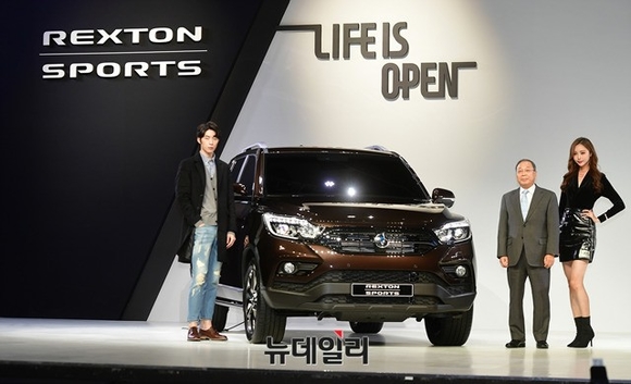 ▲ 쌍용자동차 렉스턴 스포츠.ⓒ정상윤 기자