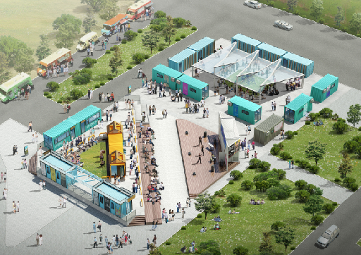 ▲ 3월 문을 여는 잠실한강공원 '청년 문화·예술 활동공간' 최종조감도. ⓒ서울시 제공