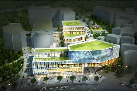 ▲ 서울 중구 동국대학교 혜화관(중문) 개발 신축 건물 조감도. ⓒ동국대