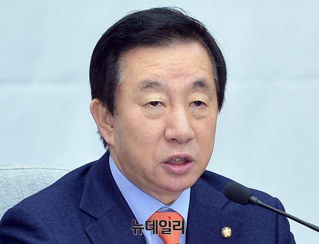 ▲ 자유한국당 김성태 원내대표. ⓒ뉴데일리 공준표 기자
