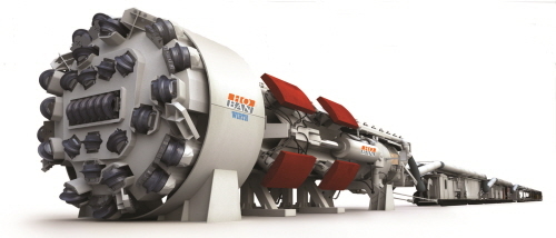 ▲ 첨단터널굴착기인 TBM. ⓒ 호반건설산업