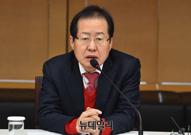 ▲ 자유한국당 홍준표 대표. ⓒ뉴데일리 이종현 기자