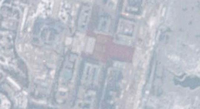 ▲ 지난 1월 28일(현지시간) 美상업용 인공위성이 포착한 북한 평양 김일성 광장의 인파. ⓒ美VOA 관련보도 화면캡쳐-플래닛 제공