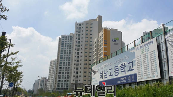 ▲ 미사강변도시 내 아파트 전경. ⓒ뉴데일리