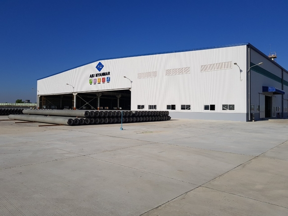 ▲ 아주산업, 미얀마 생산공장 전경.ⓒ아주산업