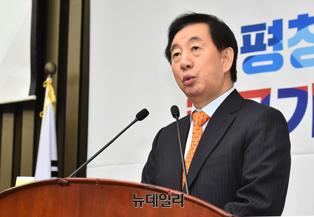 ▲ 자유한국당 김성태 원내대표. ⓒ뉴데일리 이종현 기자