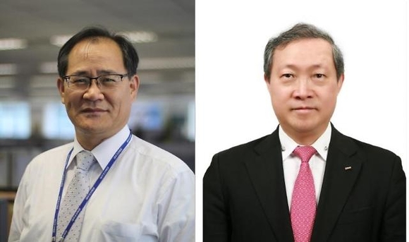 ▲ 대우조선해양 선박기본설계담당 권오익 상무(왼쪽)와 해양사업개발 서재관 상무ⓒ대우조선해양