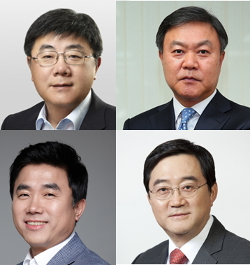 ▲ 왼쪽 위부터 시계방향으로. 현성철 삼성생명 대표 내정자, 최영무 삼성화재 대표 내정자, 구성훈 삼성증권 대표 내정자, 전영묵 삼성자산운용 대표 내정자ⓒ각 사