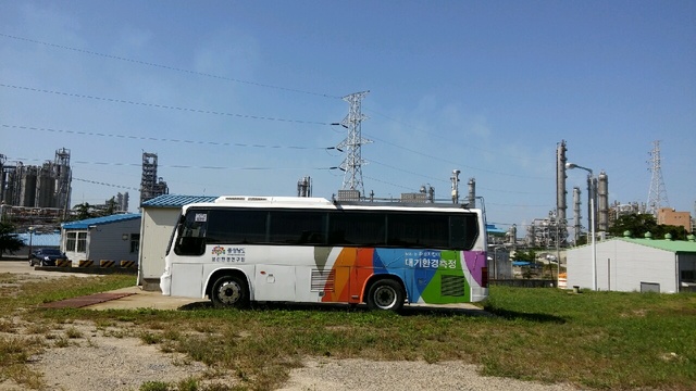 ▲ 대기이동측정차량 모습.ⓒ충남도